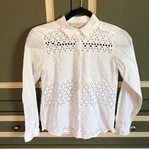 🟣 NWOT.  Ann Taylor LOFT button down - size xsp